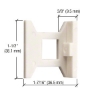 Picture of CRL DL2210SG Standard Hole Flush Bolt Nylon Guide 