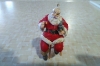 Picture of Santa Coca Cola Ornament- Santa Sitting On A Stoole enjoying A cold bottle of coke